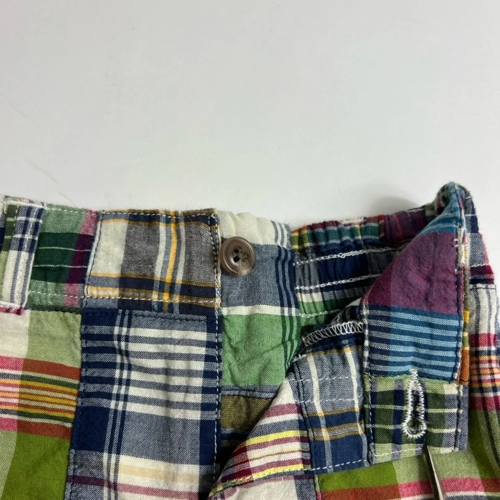 Ralph Lauren Baby Boys 6M Madras Plaid Shorts Multicolor Cotton Pull-On